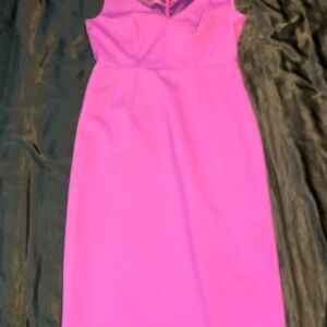 NORDSTROM Elie Tahari Vibrant Deep Lavender Pink Sleeveless Dress NWOT